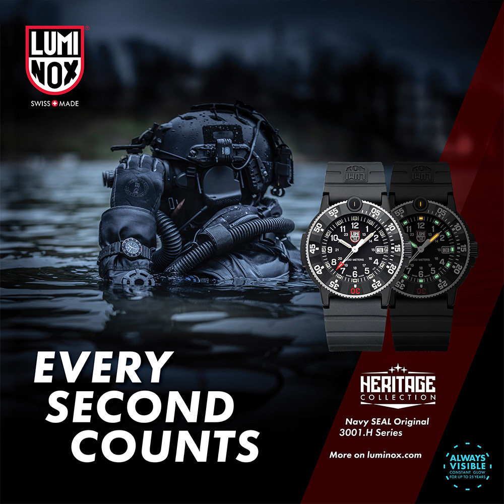 LUMINOX 雷明時 Navy SEAL Original Heritage 3001海豹部隊35週年紀念錶 (3001H.SET)