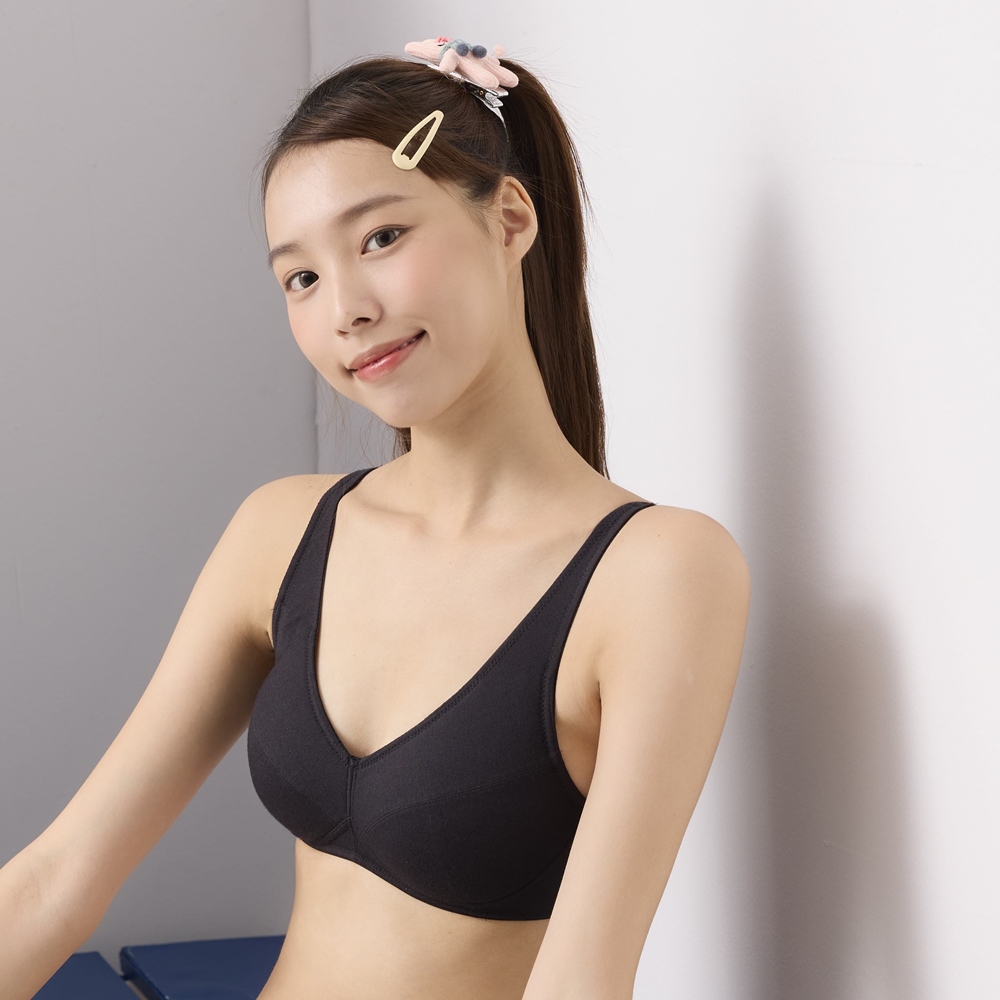 BeenTeen 嬪婷 學生系列-ACE ICE涼爽纖維 A-C罩杯第三階段適體內衣(極簡黑)-BB1637BL