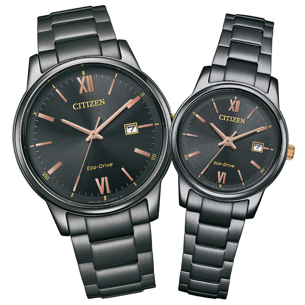 CITIZEN 星辰 PAIR 光動能時尚對錶 錶 手錶 送禮 (BM6976-72E+EW2316-79E)