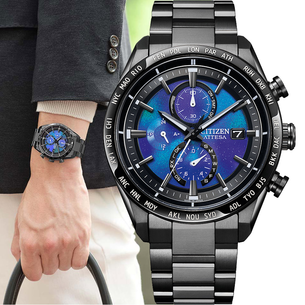 CITIZEN 星辰限量HAKUTO-R 限定款宇宙登月電波計時腕錶-42mm