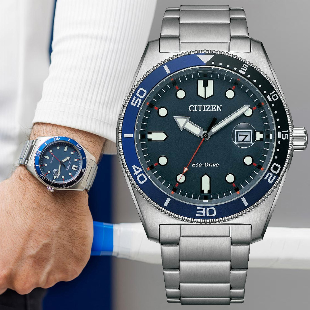 CITIZEN 星辰 GENTS 光動能 潮流大三針腕錶 錶 手錶 送禮 AW1761-89L