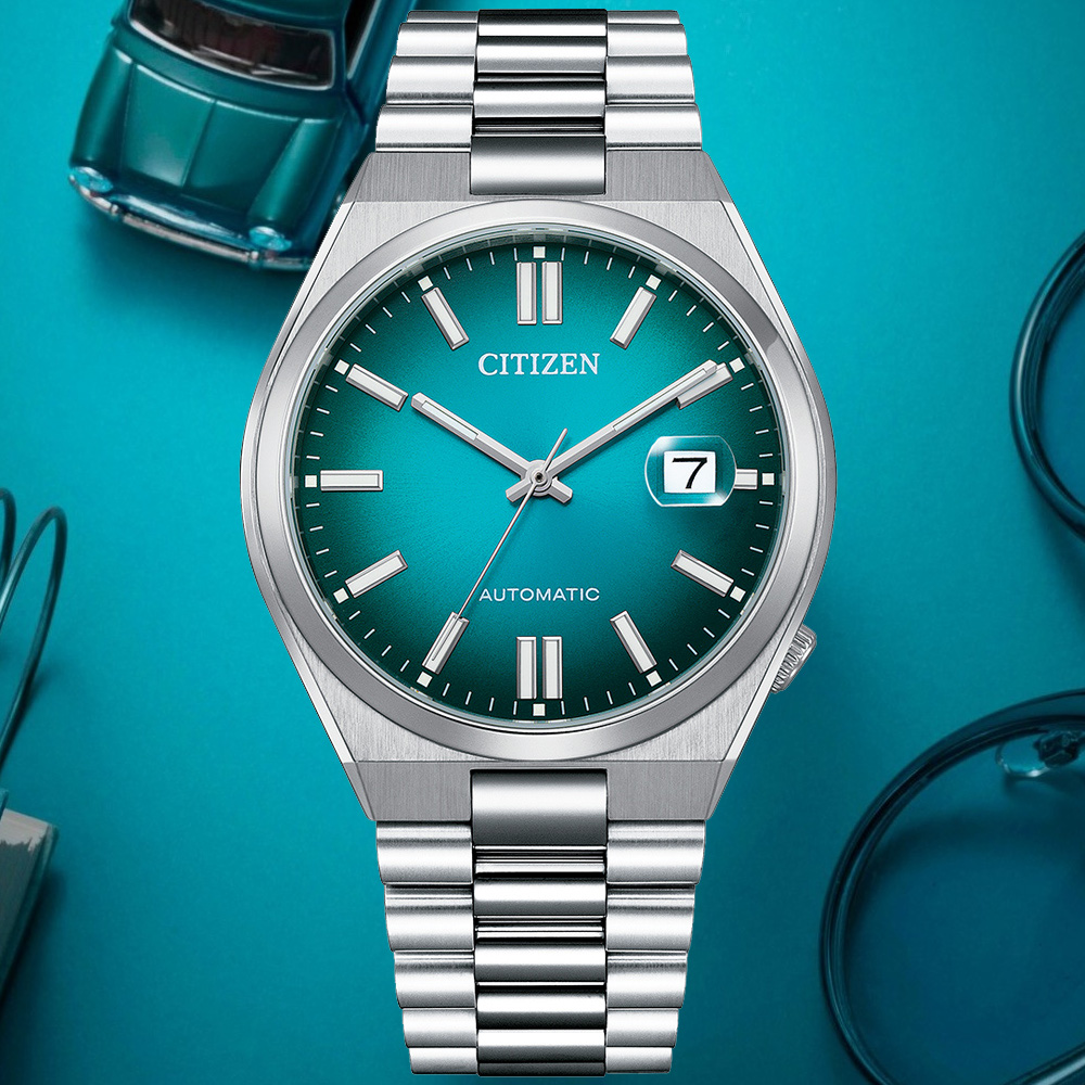 CITIZEN 星辰 Mechanical 青春撞色 簡約機械腕錶 錶 週年慶 雙11 NJ0151-88X