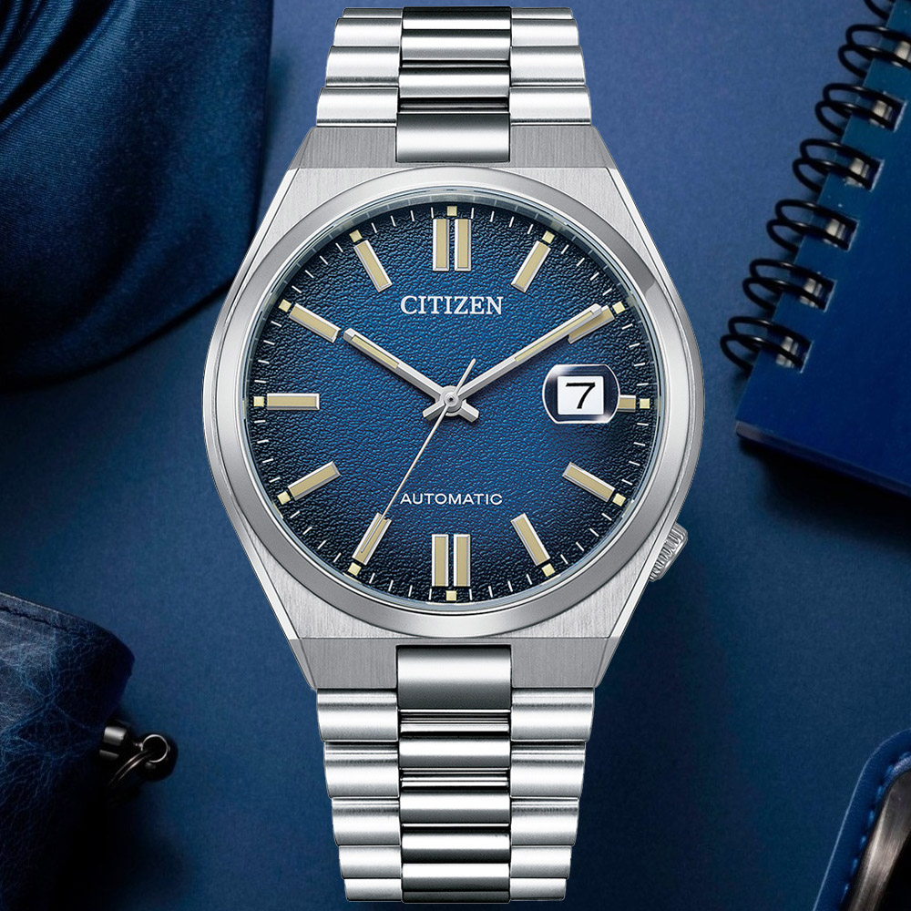 CITIZEN 星辰 Mechanical 青春撞色 簡約機械腕錶 錶 週年慶 雙11 NJ0151-88L