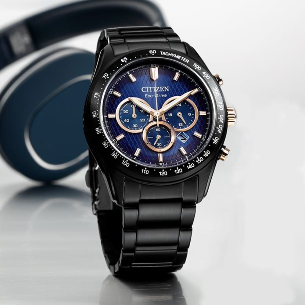 CITIZEN 星辰 Chronograph 光動能深海潮流計時腕錶 錶 手錶 送禮 CA4458-88L