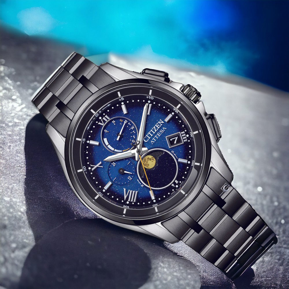 CITIZEN 星辰ATTESA 30 週年限量超級鈦光動能電波腕錶-41.5mm