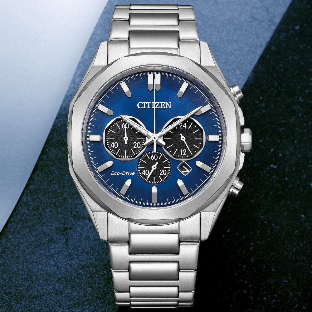 CITIZEN 星辰 Chronograph 光動能 時尚計時腕錶 錶 手錶 送禮 CA4590-81L