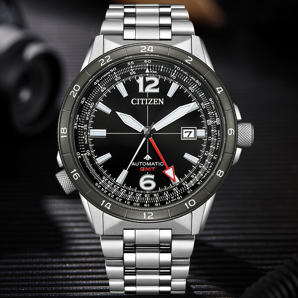 CITIZEN 星辰 PROMASTER 台灣限量100只 GMT 飛行機械腕錶 錶 手錶 送禮 NB6046-59E(其他規格)