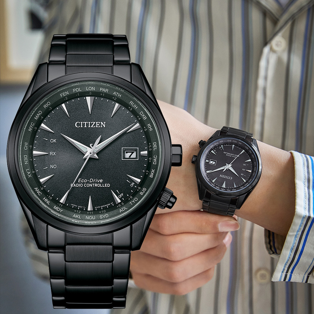 CITIZEN 星辰 GENTS 光動能 經典時尚電波腕錶 錶 週年慶 雙11 CB0275-83E