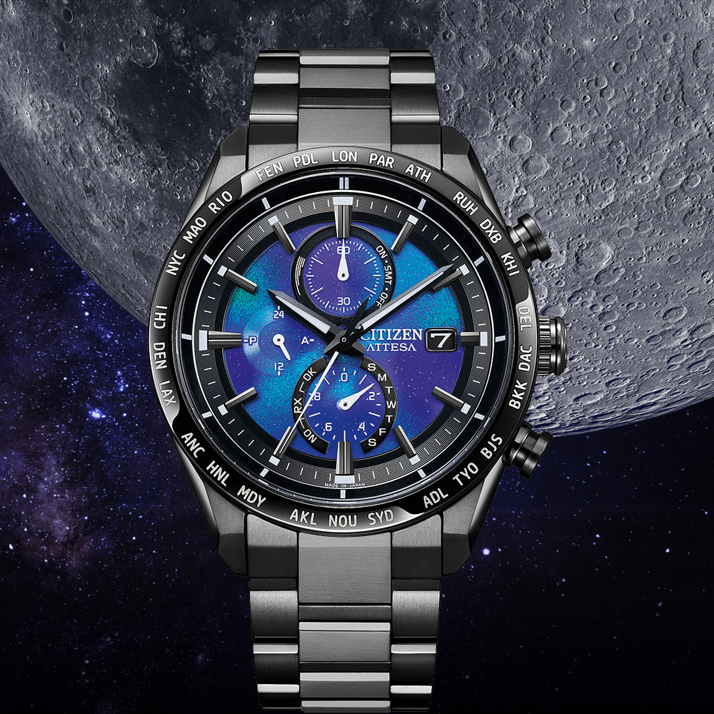 CITIZEN 星辰限量HAKUTO-R 限定款宇宙登月電波計時腕錶-42mm(AT8285 