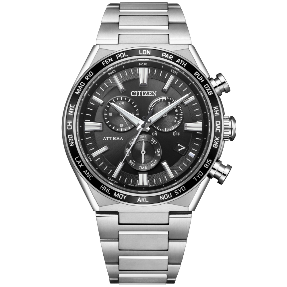 CITIZEN 星辰 超級鈦 萬年曆光動能電波計時手錶/CB5966-69E