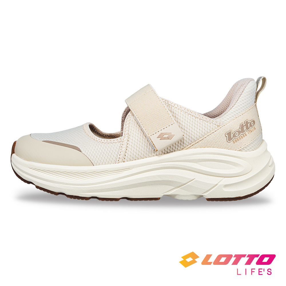 LOTTO 樂得 【LOTTO 義大利】女 MELLOW STEP 柔步健走鞋 (奶茶)
