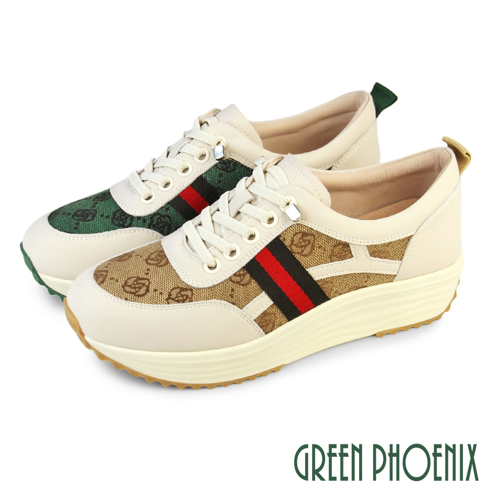 GREEN PHOENIX 波兒德 女鞋 厚底休閒鞋 懶人鞋 增高 輕量 免綁帶 直套式U11-22801