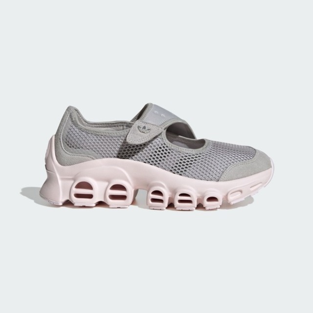 adidas 愛迪達 Adidas 愛迪達 Adifom Megajane W JP8116 女 運動休閒鞋 瑪麗珍鞋 涼鞋 灰 粉紅