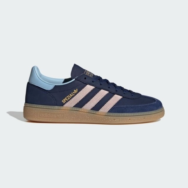 adidas 愛迪達 Adidas 愛迪達 Handball Spezial W JR0851 女 運動休閒鞋 德訓鞋 膠底 藍 粉紅