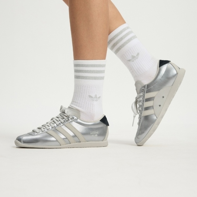 adidas 愛迪達 Adidas 愛迪達 Anfu KI7559 女 休閒鞋 德訓鞋 舒適 銀 米