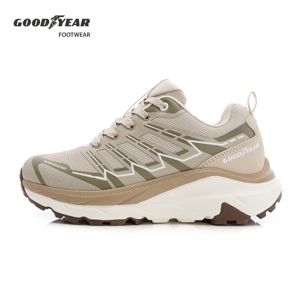 Goodyear 固特異 防潑水越野運動鞋/女 耐磨 透氣 防撥水 奶茶(無限領域W2-GAWR52831)