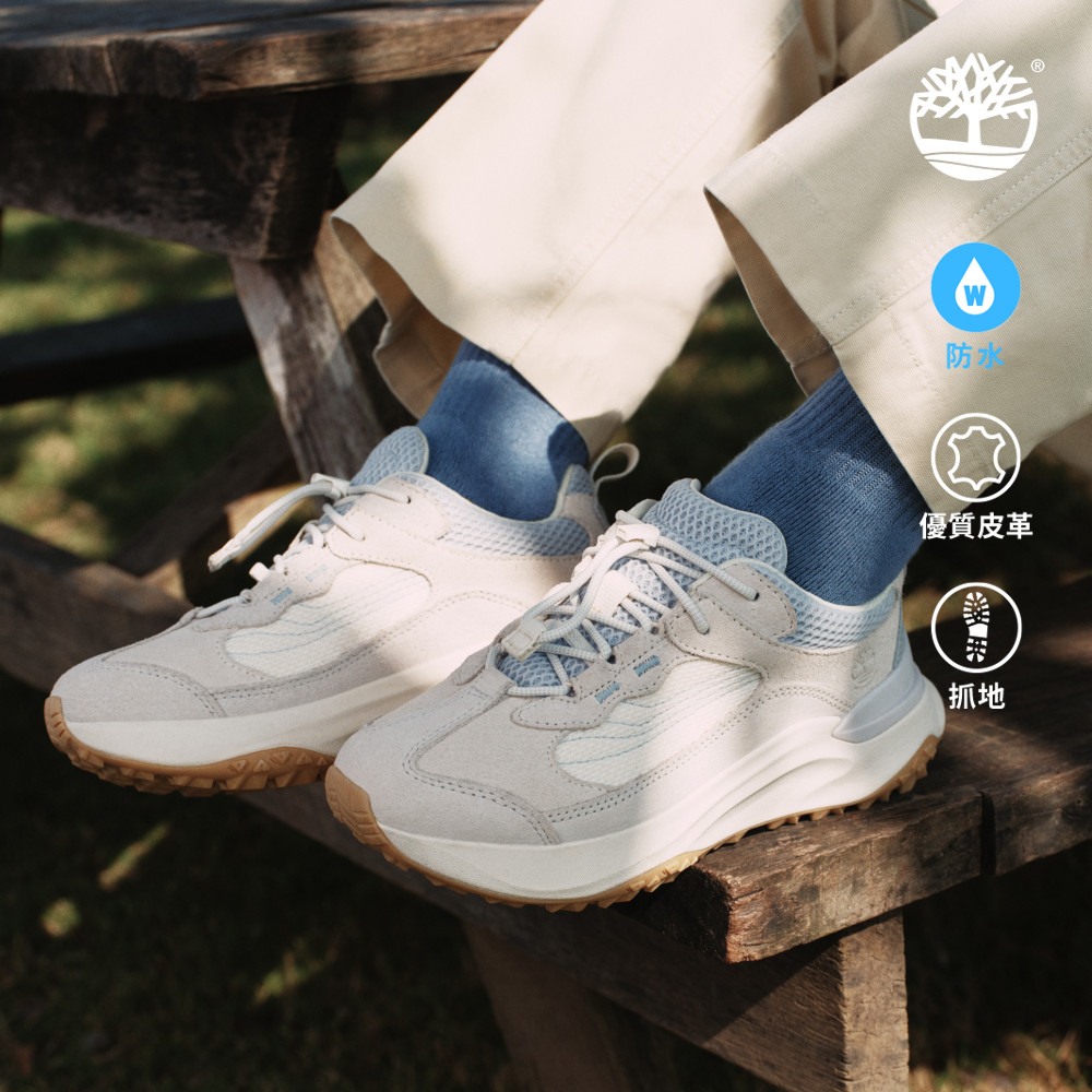 Timberland 女款象牙白Motion Access防水健走鞋|A41T8EUP