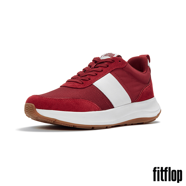 FitFlop F-MODE FLOW 布料/麂皮休閒鞋-女(焦紅莓色)