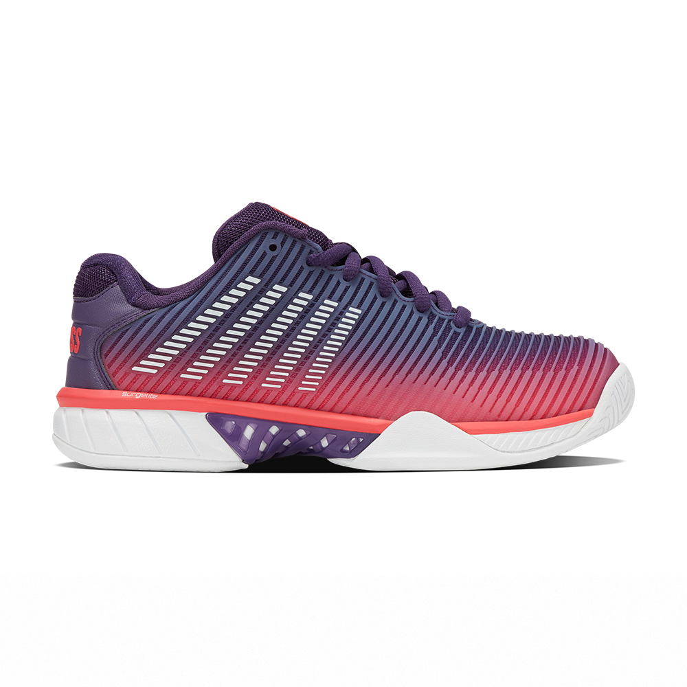 K-SWISS 透氣輕量網球鞋 HYPERCOURT EXPRESS 2 運動 女鞋 紫漸層色 96613-593-M