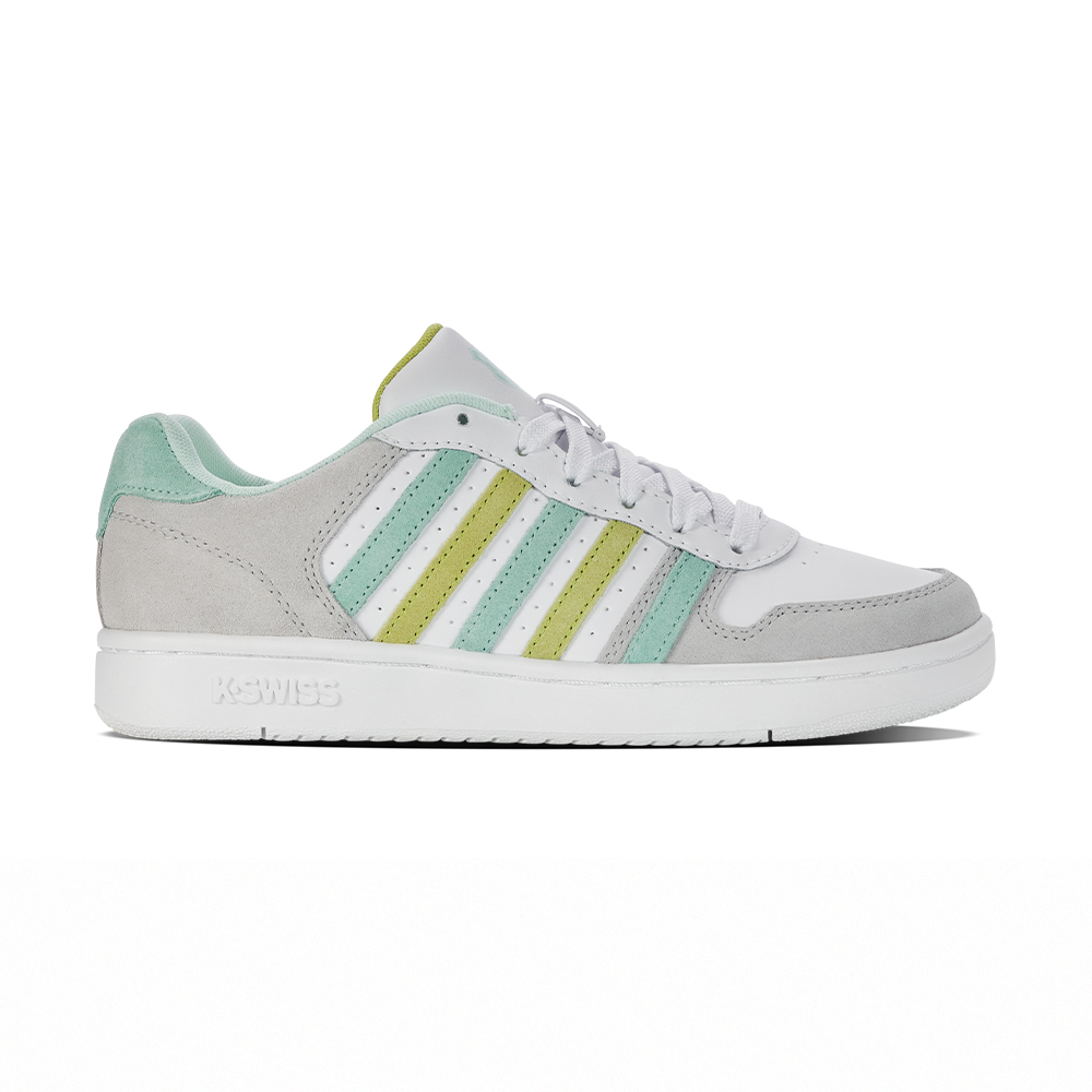 K-SWISS 經典運動鞋 COURT PALISADES 休閒 女鞋 白綠色 96931-960-M