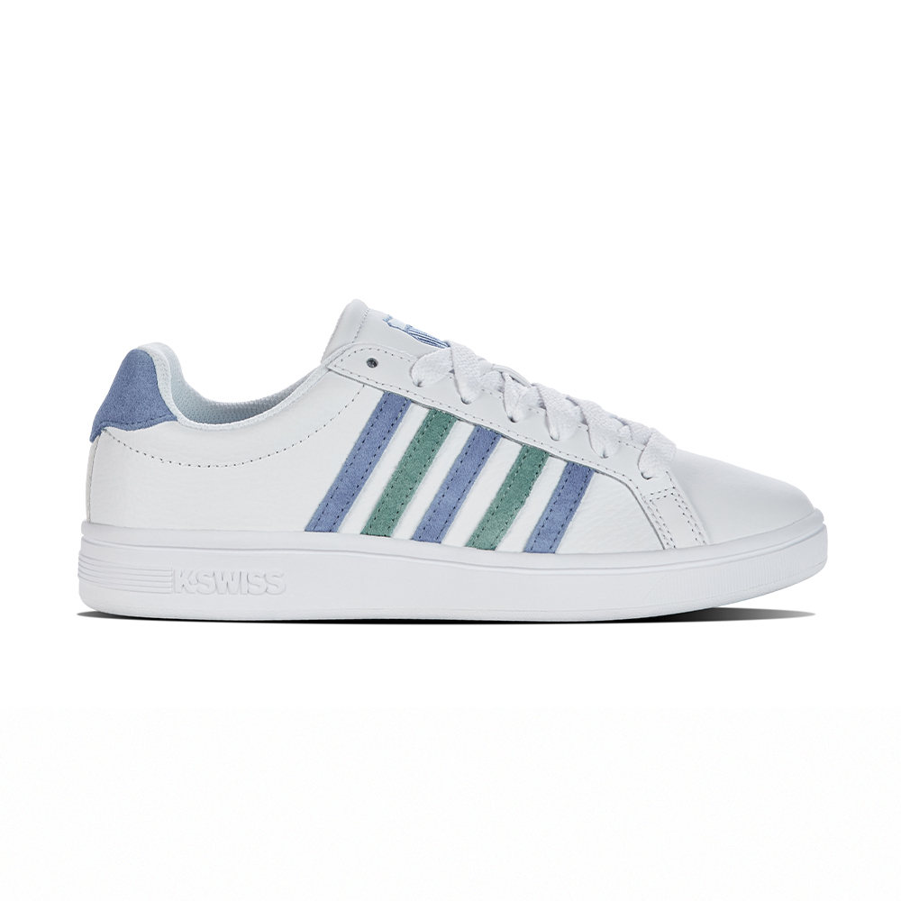 K-SWISS 經典運動鞋 COURT TIEBREAK 休閒 女鞋 白藍綠色 97011-943-M