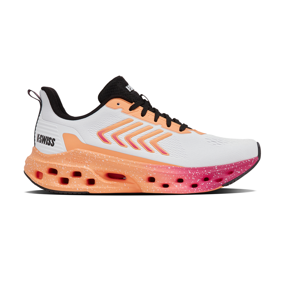 K-SWISS 經典運動鞋 MELROSE TUBES LITE 女鞋 白桃橘漸層黑色 94494-171-M