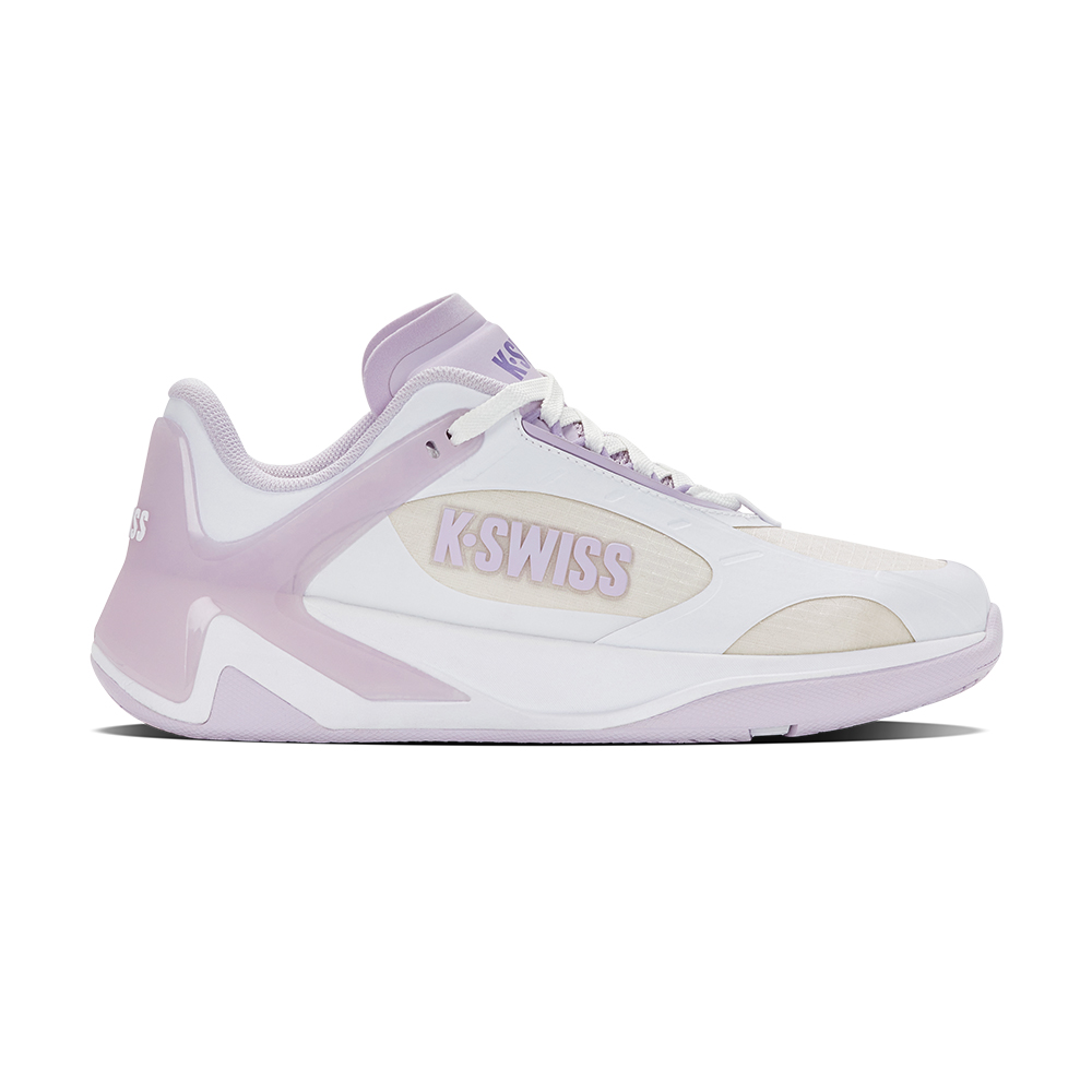 K-SWISS 專業網球鞋 K-FRAME PB PF 運動 女鞋 白粉紫色 99491-143-M