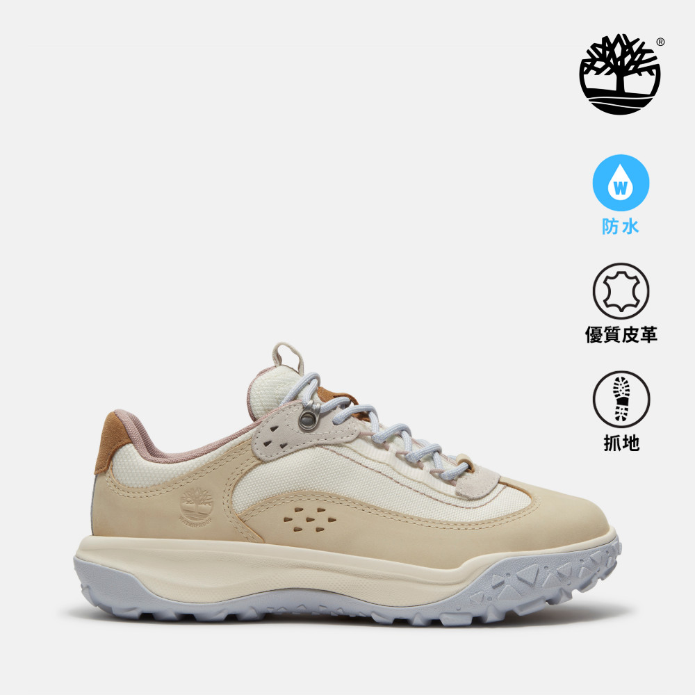 Timberland 女款淺米色Motion 7防水健行鞋|A2R78EN7