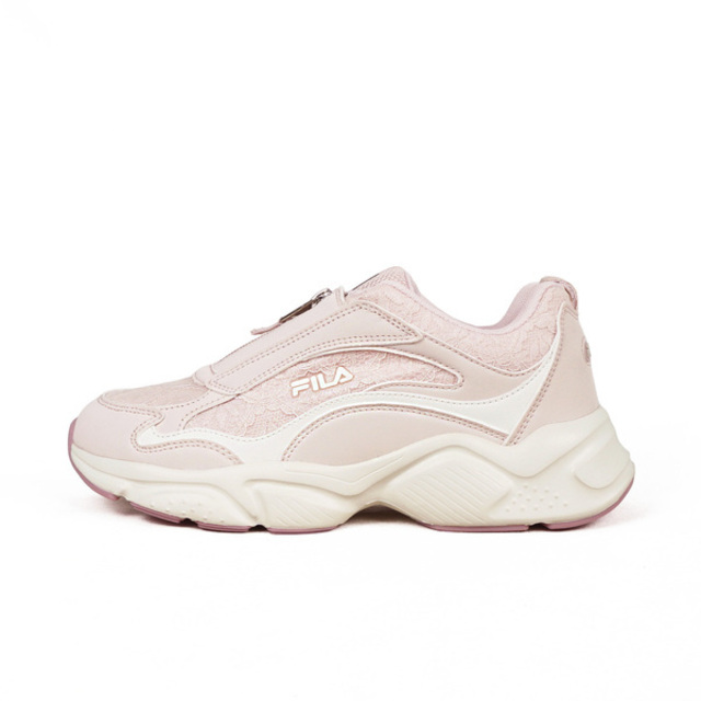 Fila Fila 斐樂 Lace [5-C307Z-551] 女 休閒鞋 老爹鞋 復古 增高 拉鍊設計 舒適 粉紅
