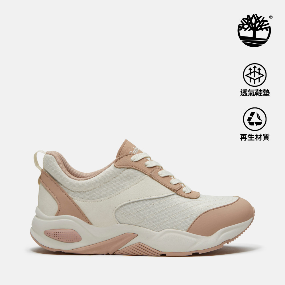 Timberland 女款米白色低筒休閒鞋|A41V8A9X