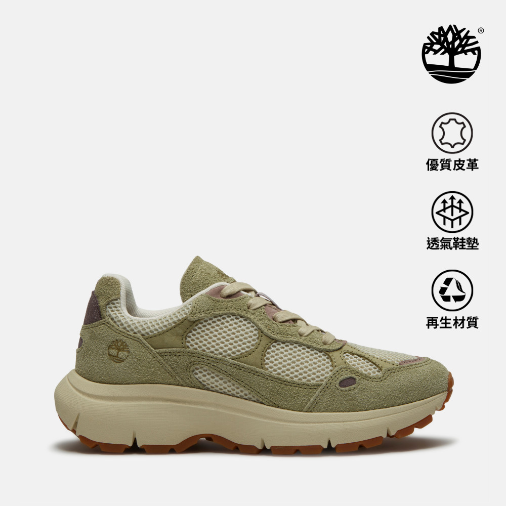 Timberland 女款淺綠色網布休閒鞋|A43R8ABG