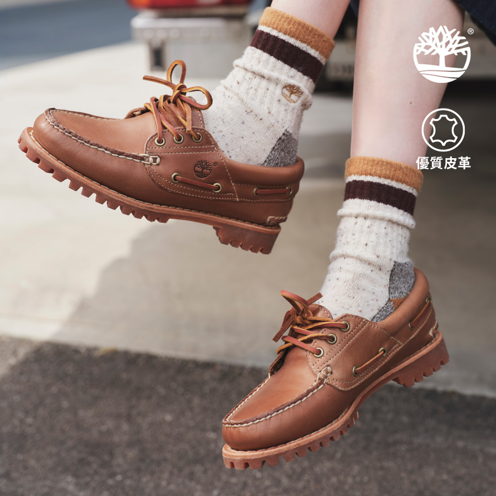 Timberland 女款棕色特別款Timberland R Authentic三孔帆船鞋|A2GNVETD