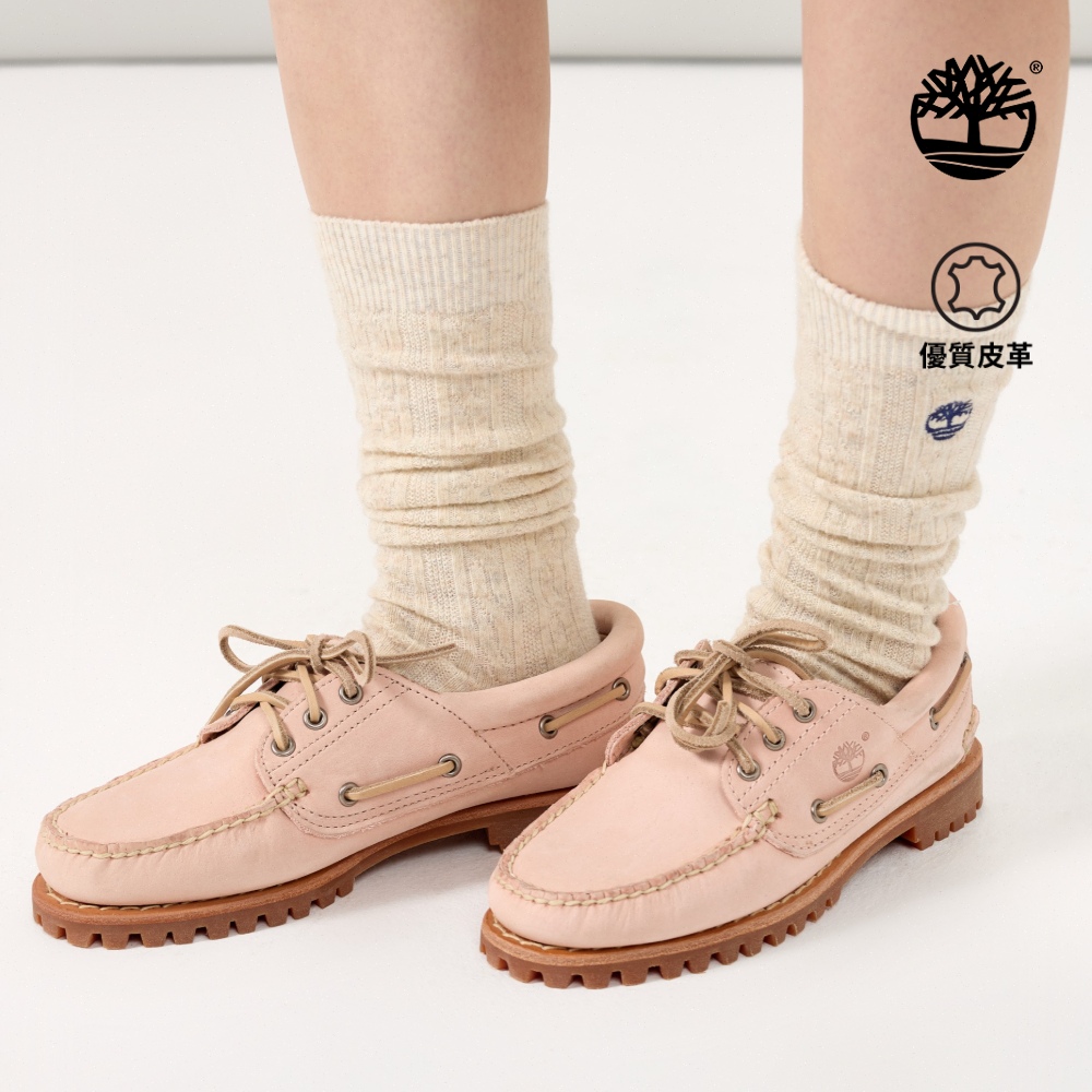 Timberland 女款淺粉色特別款Timberland R Authentic三孔帆船鞋｜A2GNVA8M