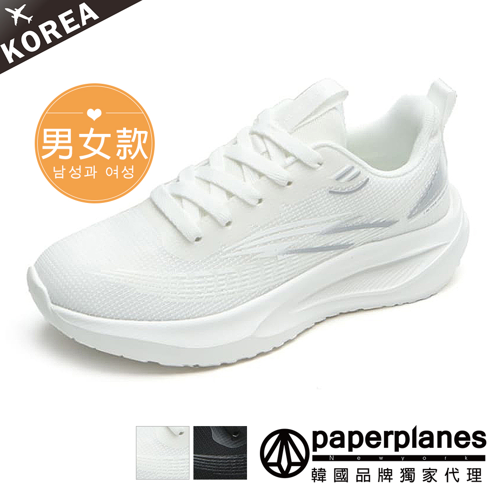 PAPERPLANES 紙飛機/韓國空運/韓國設計 男女款時尚透氣輕量跑步鞋運動鞋休閒鞋(7-1625現貨+預購)