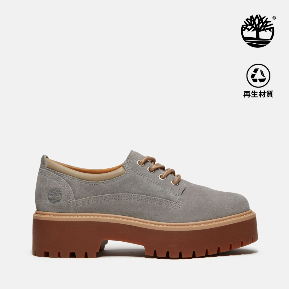 Timberland 女款水泥灰Stone Street莫卡辛厚底鞋|A5UF9EJR