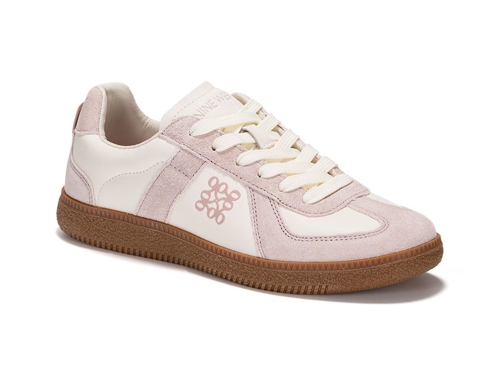 NINE WEST 復古牛皮 德訓鞋 超輕量 休閒鞋 (粉色) - NW10270