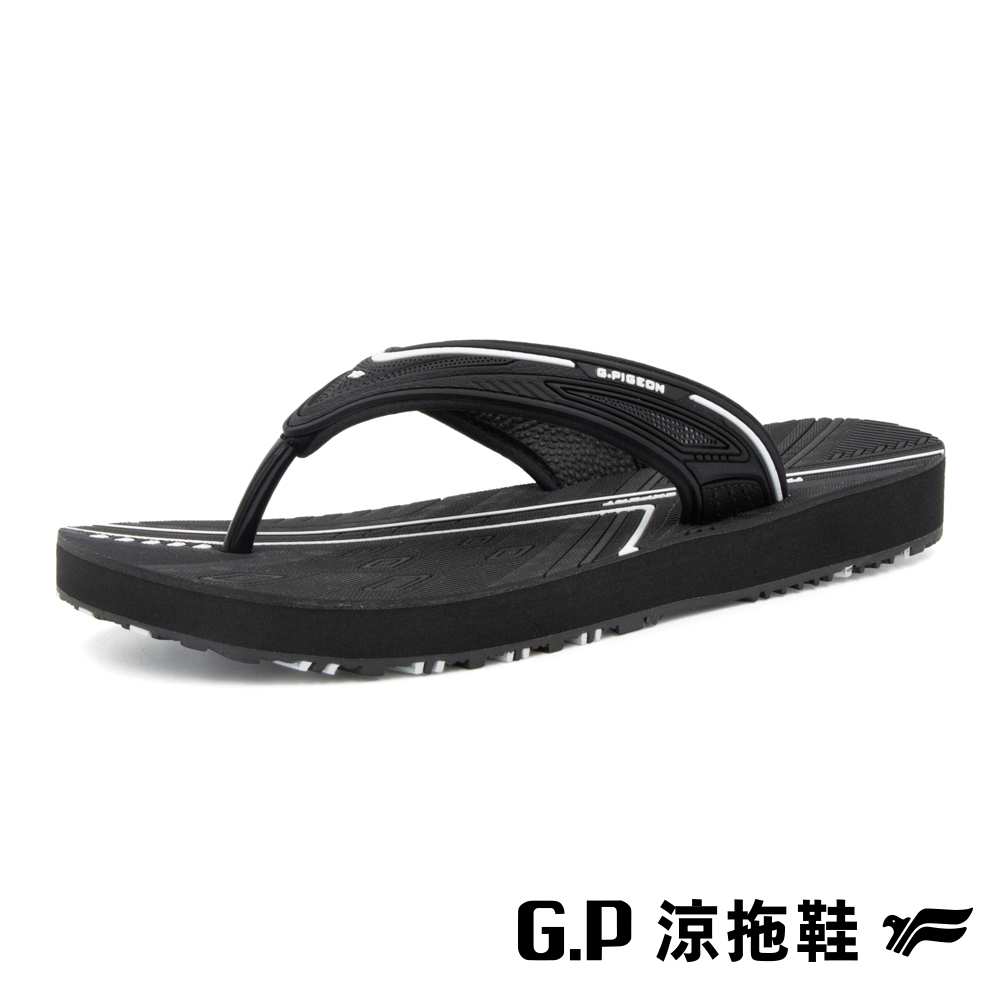 G.P 啟蒙 【G.P 女款極簡風海灘夾腳拖鞋】G5617W-10 黑色 (SIZE:36-40 共三色)