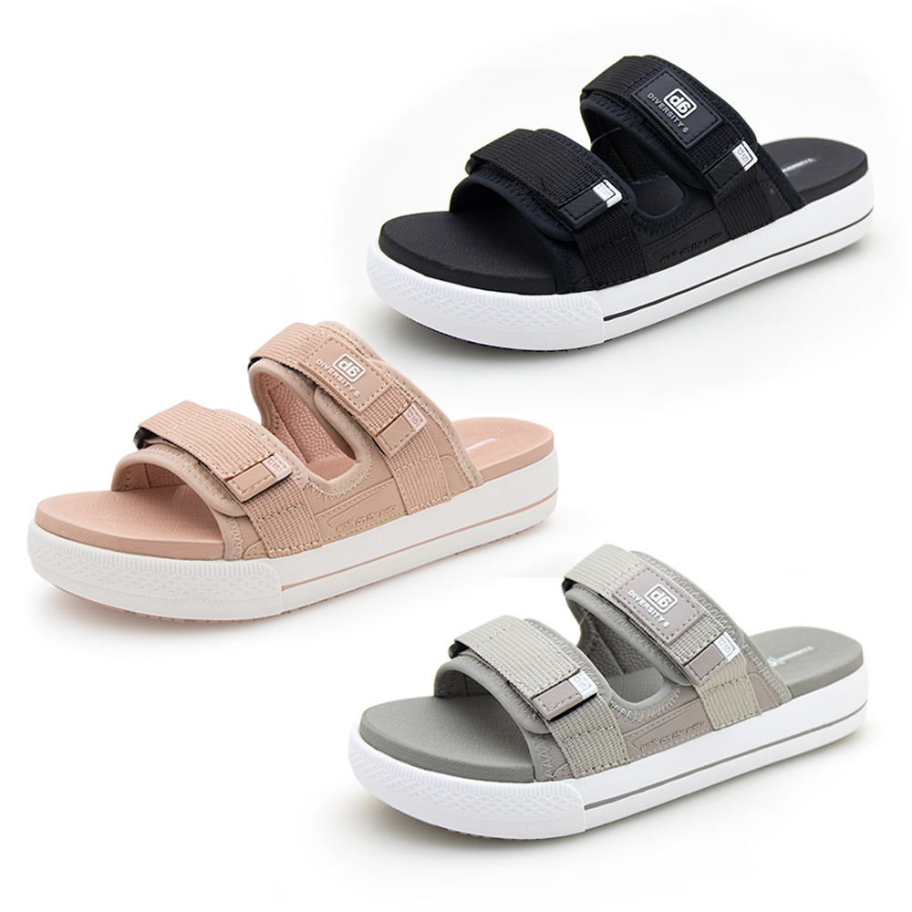 G.P 啟蒙 【G.P】d6女款Q軟舒適織帶雙帶拖鞋D102W (SIZE:36-39)
