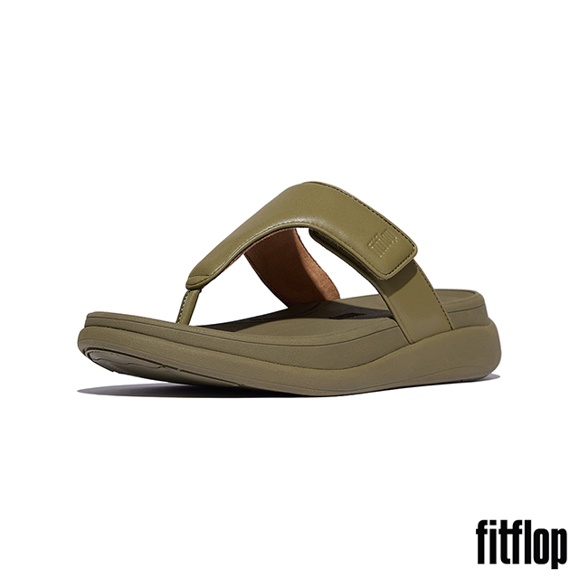 FitFlop F-MODE GO 可調式厚底夾腳涼鞋-女(迷彩綠)