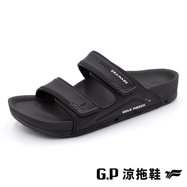 G.P 啟蒙 (女)VOID防水透氣機能柏肯拖鞋 女鞋-黑色