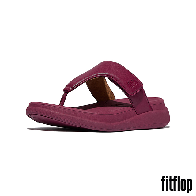 FitFlop F-MODE GO 可調式厚底夾腳涼鞋-女(紅寶石色)