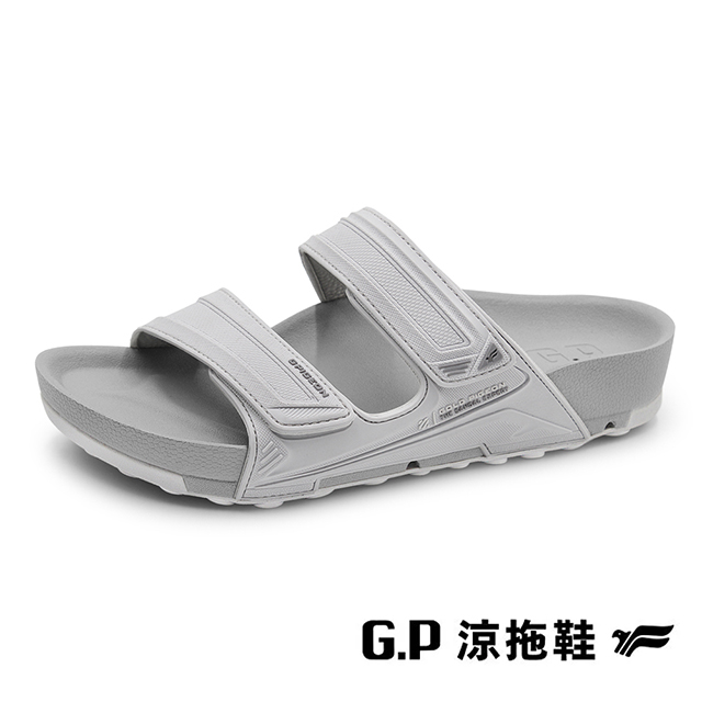 G.P 啟蒙 (女)VOID防水透氣機能柏肯拖鞋 女鞋-淺灰色