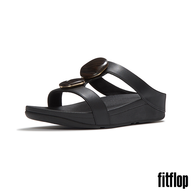 FitFlop FINO 大理石紋H型涼鞋-女(黑色)