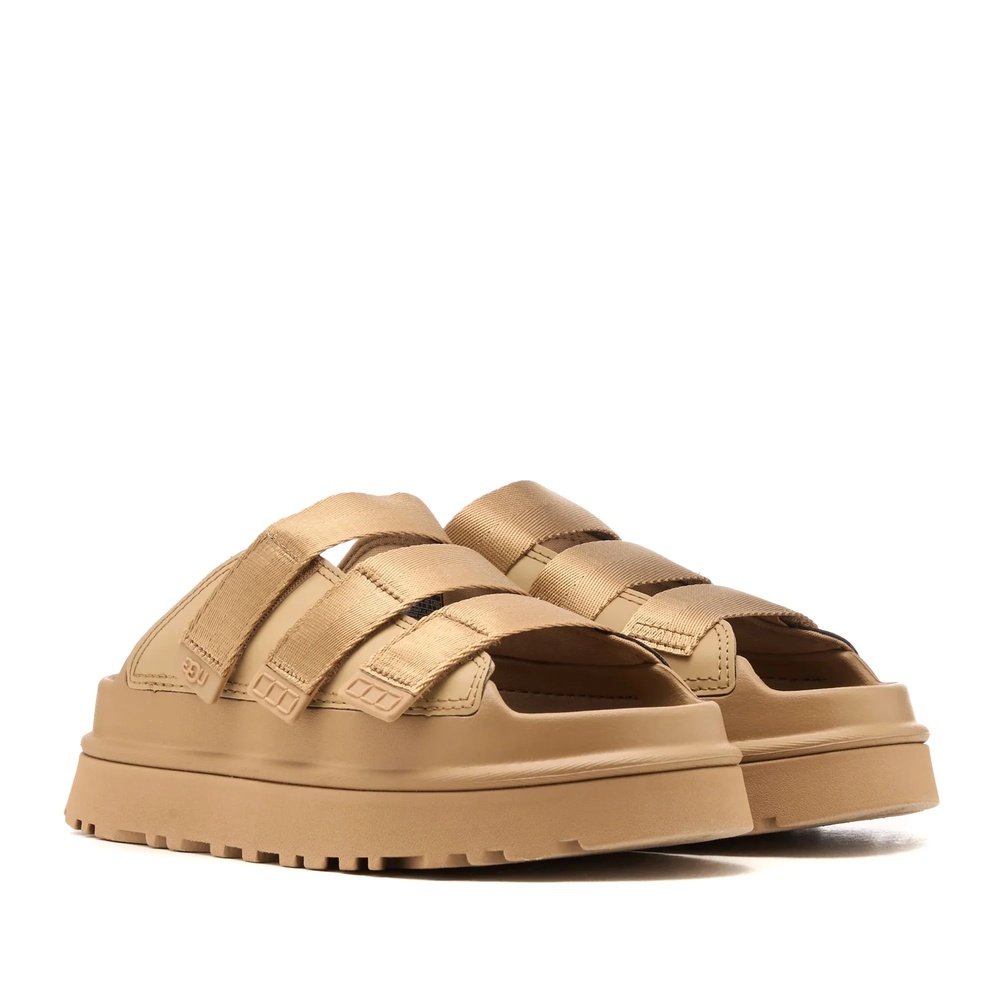 UGG GOLDEN GLOW SLIDE WOMEN'S 米白色 OPEN-TOE 拖鞋 米白色女鞋