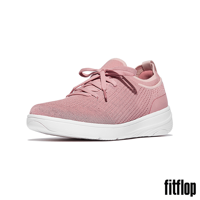 FitFlop SUPER-Q 針織繫帶休閒鞋-女(腮紅色)