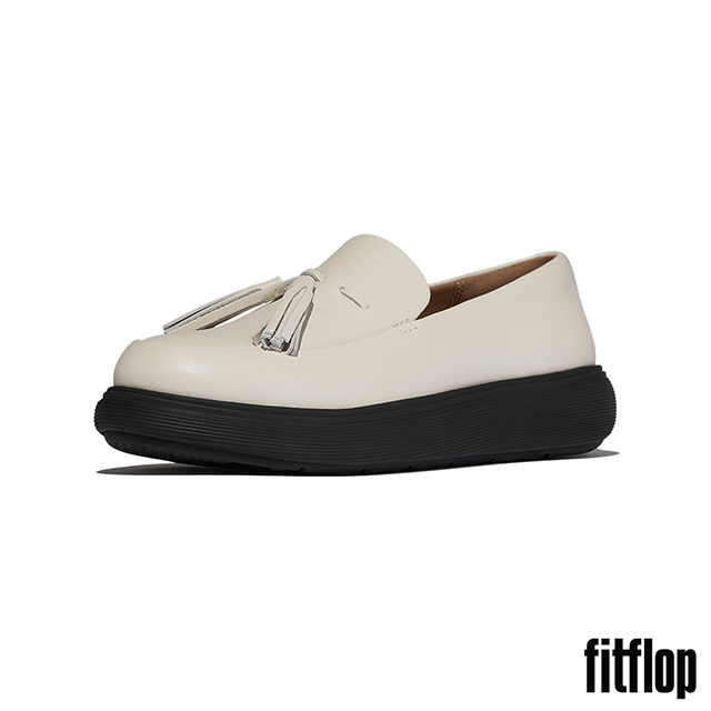 FitFlop iQ-COMFF 流蘇皮革樂福鞋-女(米色)