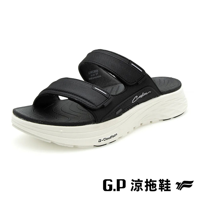 G.P 啟蒙 (女)穩定系列雲端鞋 拖鞋 女鞋-黑色