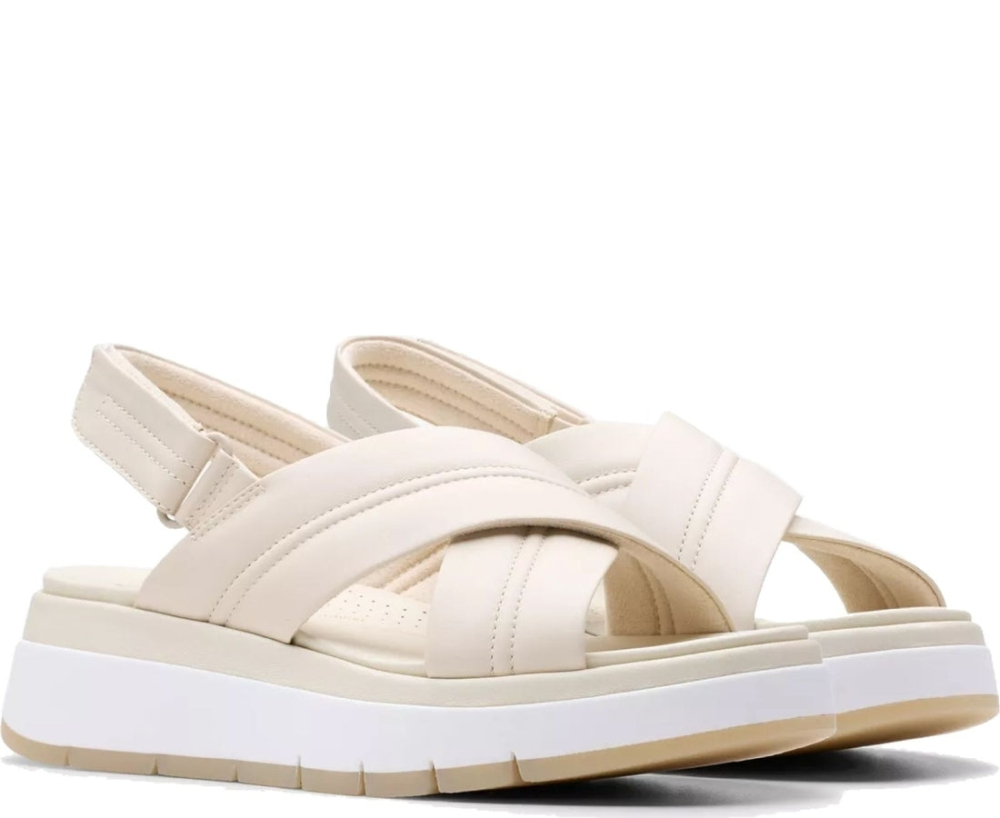 Clarks TUSCAN 涼鞋 米白色女鞋