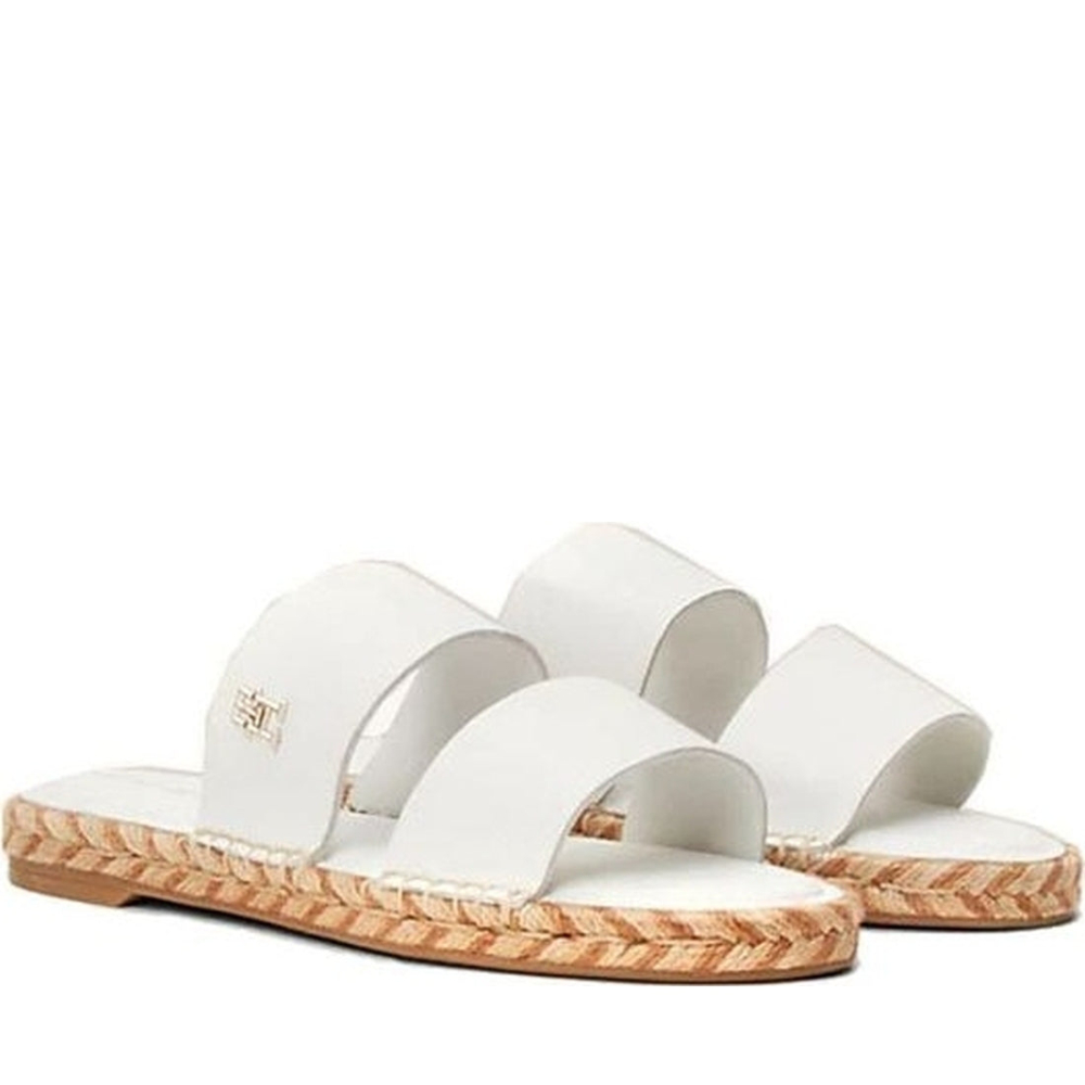 Tommy Hilfiger FLAT SANDAL 米白色女鞋