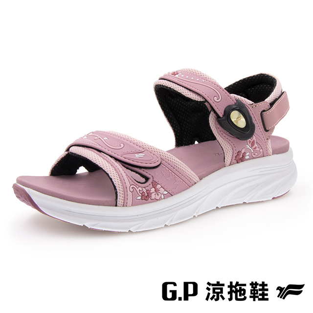 G.P 啟蒙 (女)輕羽緩壓女用典雅 涼拖鞋 女鞋-粉色